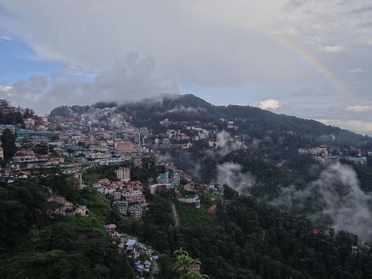 Phote 10. Shimla, the capital of Himachal Pradesh - the monsun view 